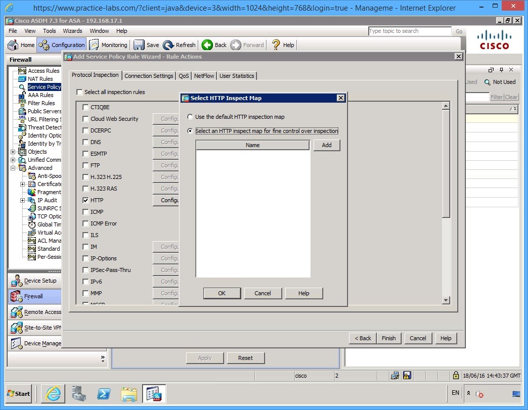 Practice Labs screenshot.